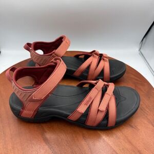 Teva Tirra Aragon Rust Red Hiking Sandals Womens 10 4266 Sporty Strappy